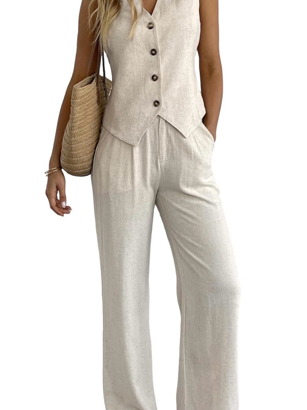 Women's 2 Piece Outfits Linen